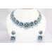 Necklace Earrings Set Silver 925 Sterling Enamel Color Women Handmade India C32
